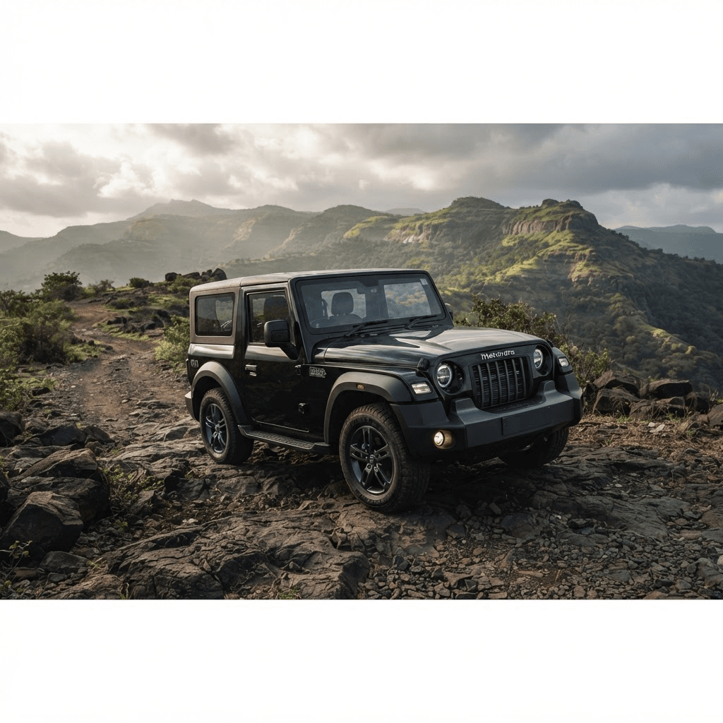Napoli Black 2024 Mahindra Thar