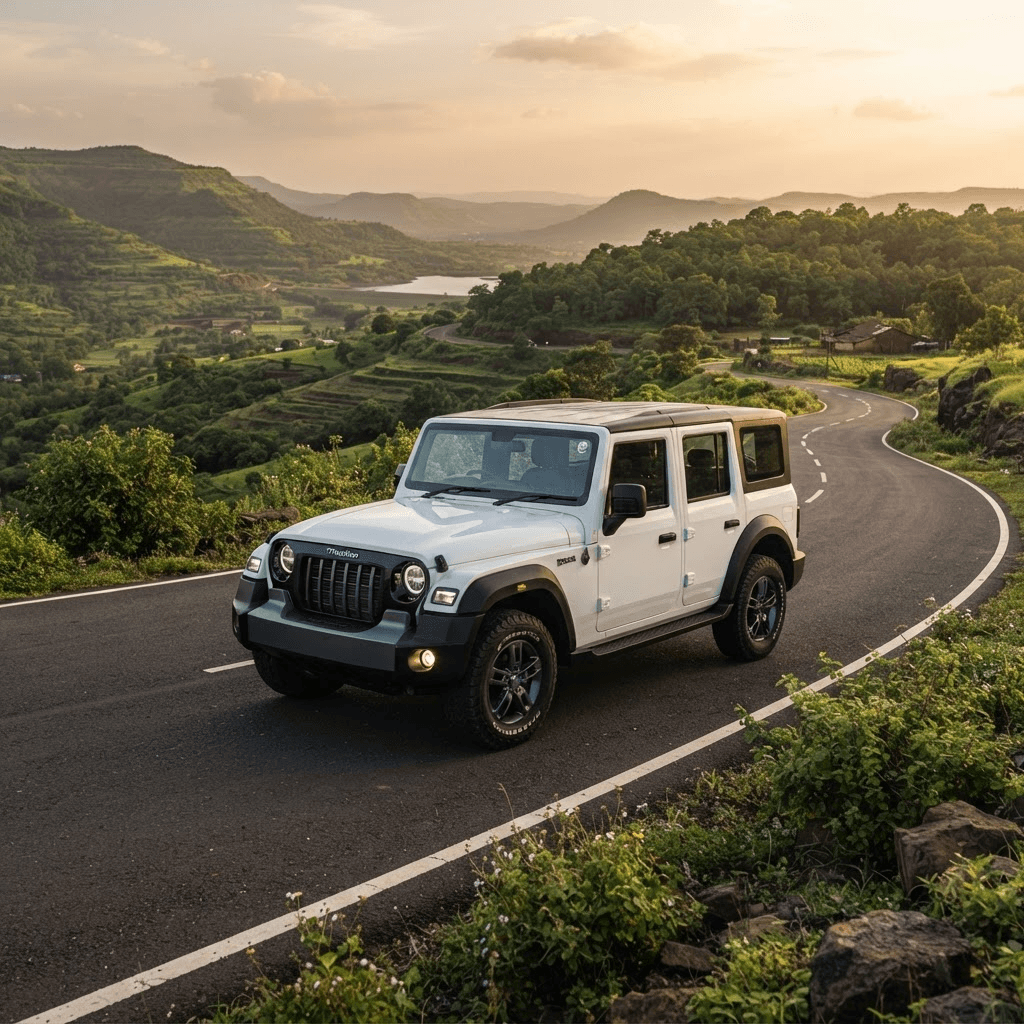 Everest White 2026 Mahindra Thar Roxx