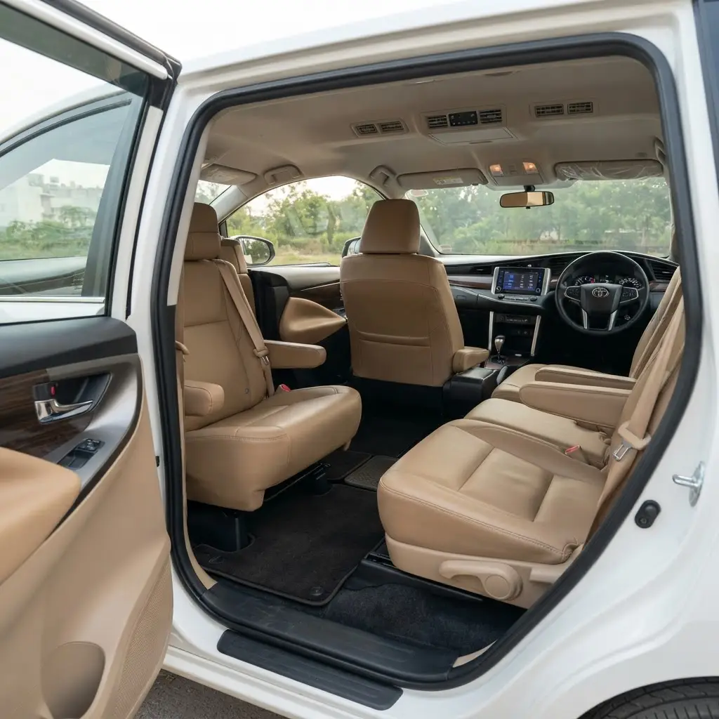 Toyota Innova Crysta right-hand-drive cabin and interior